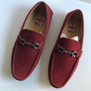 Brit-Man Suede Leather slip on loafers shoes men’s size 44 (US10)
